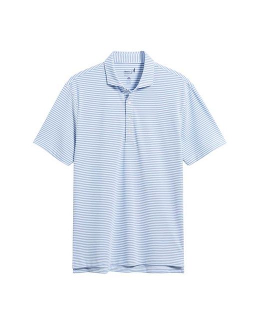 Johnnie-o Blue Stetsons Stripe Performance Polo for men