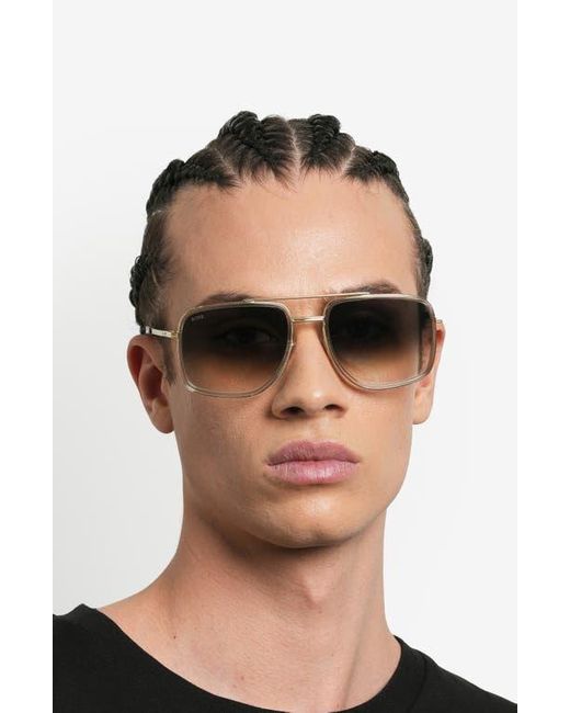 Boss Gray 58Mm Gradient Square Sunglasses for men