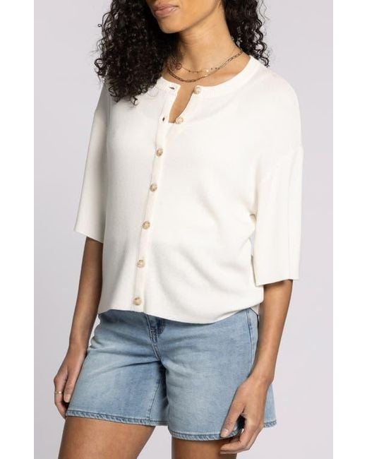 Thread & Supply White Alyssa Cardigan