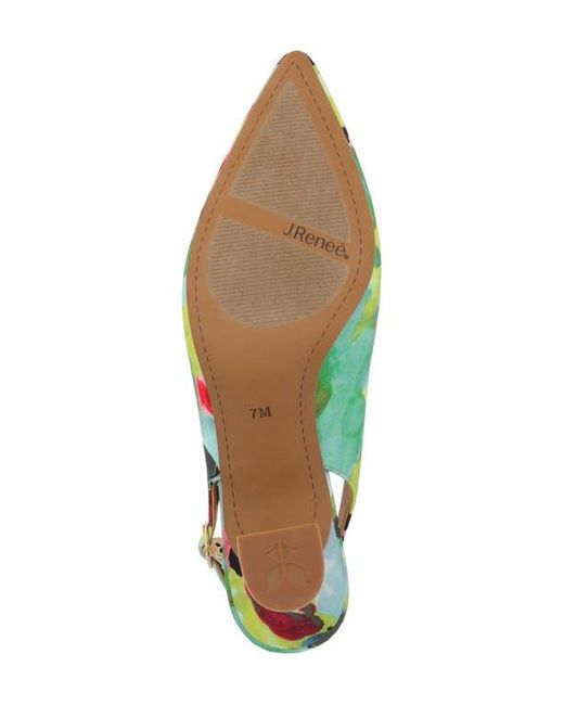 J. Reneé Blue Anara Slingback Pointed Toe Pump