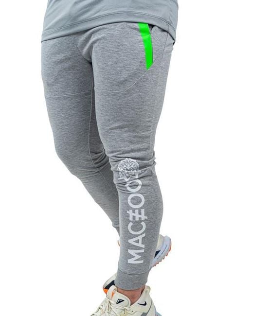 Maceoo Gray Shield Joggers for men