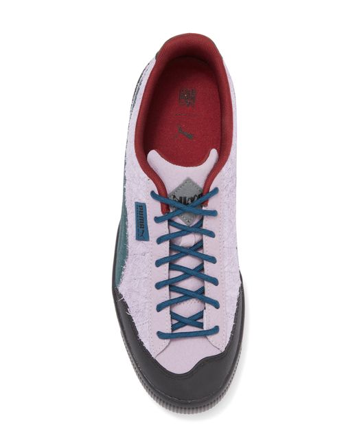 PUMA White Clyde Hairy Suede Sneaker for men