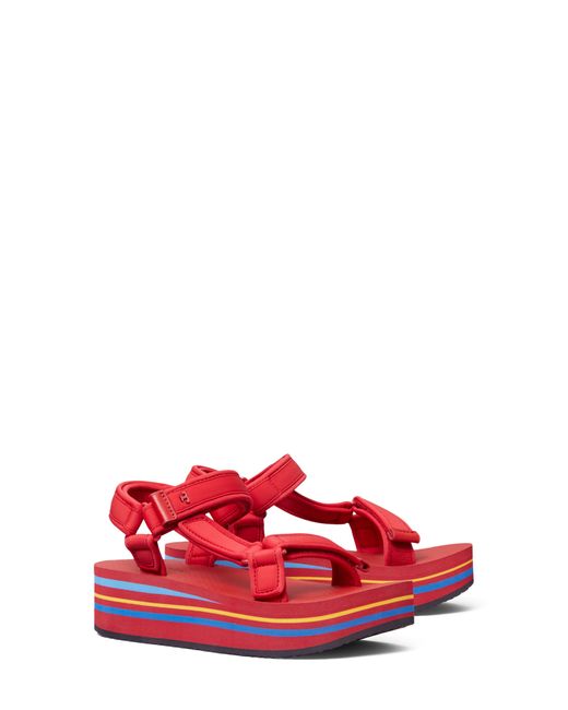 Tory Burch Sport Platform Sandal in Red Lyst
