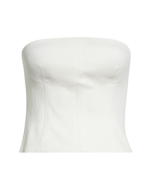 Twp White Jillian Bustier Strapless Top