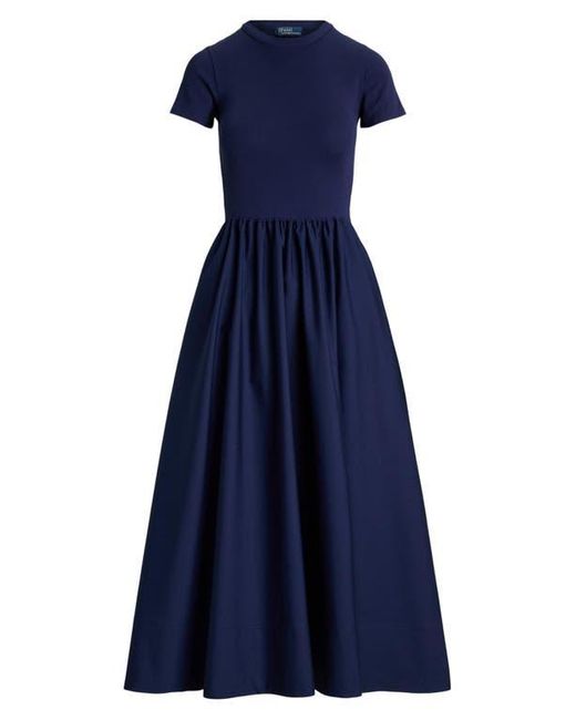 short sleeve cotton midi dress polo ralph lauren Short Sleeve Cotton Midi Dress (Women)