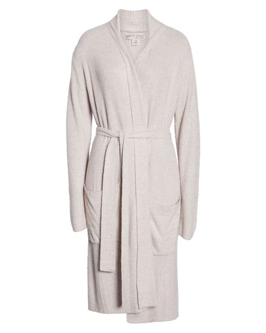Barefoot Dreams Natural Cozychic Lite Ribbed Robe