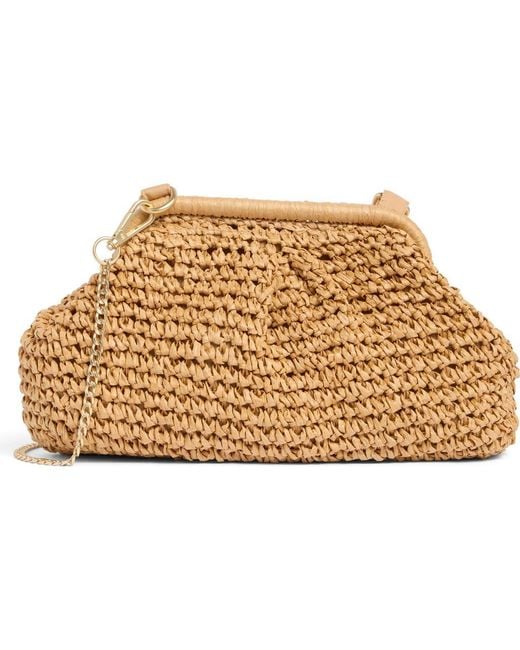 LSPACE Metallic Harmony Convertible Raffia Clutch