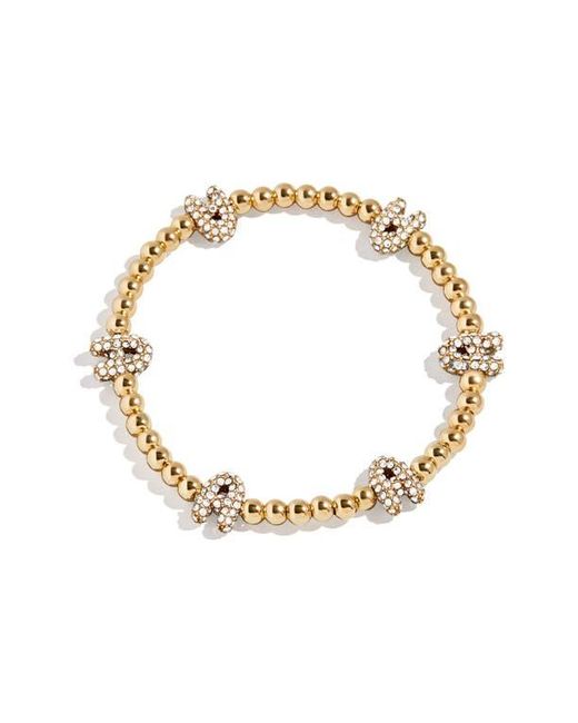 BaubleBar Metallic Pavé Pisa Station Beaded Bracelet