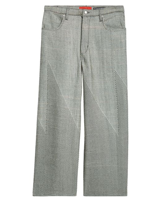 Eckhaus Latta Gray X Unspun Wide Leg Jeans for men