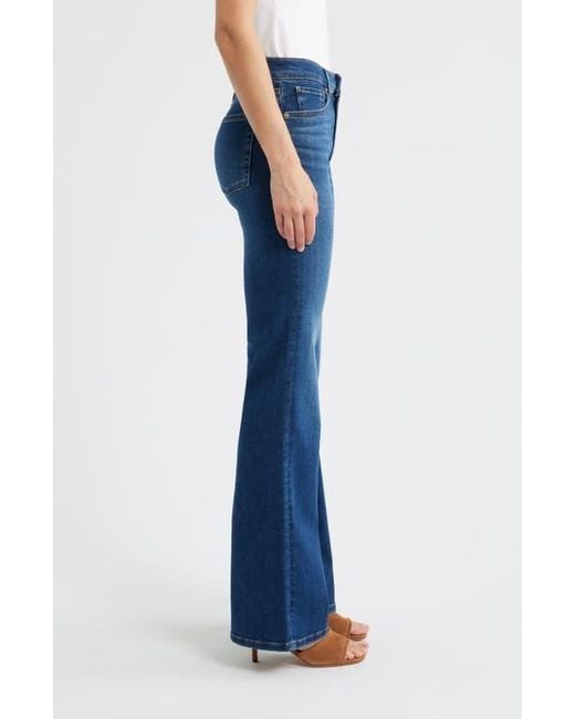 FRAME Blue The Icon High Waist Flare Jeans