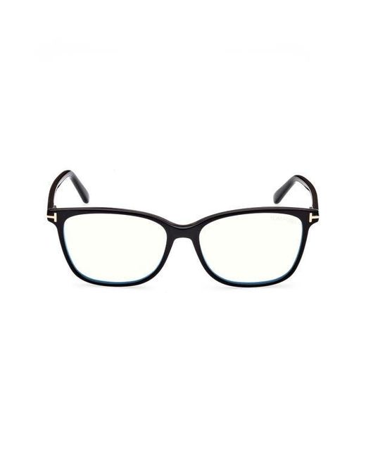Tom Ford Brown 56Mm Rectangular Light Blocking Glasses for men