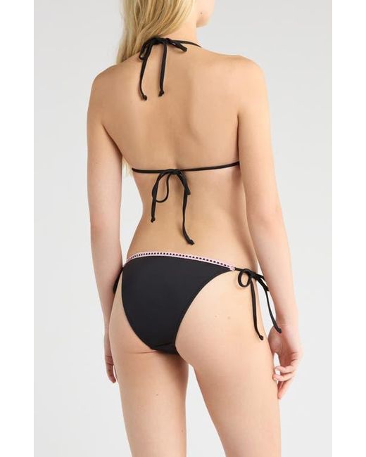 PacSun Black Lacey Day Side Tie Swim Bottoms