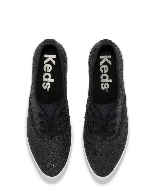 Keds Black Point Glitter Platform Sneaker