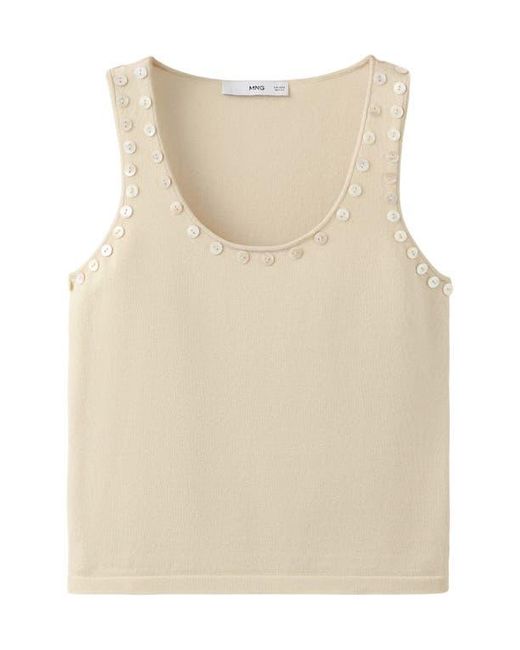 Mango Multicolor Button Trim Tank