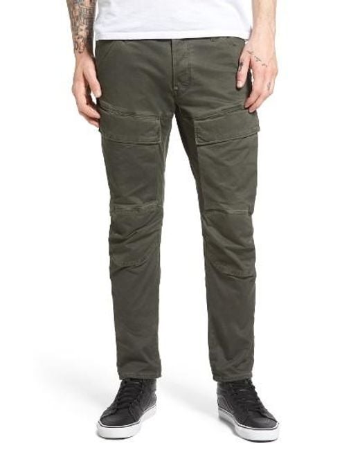 G-star raw Air Defense Slim Fit Cargo Pants in Green for Men | Lyst