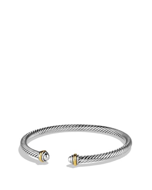 David Yurman Metallic Cable Classics Bracelet With 18k Gold