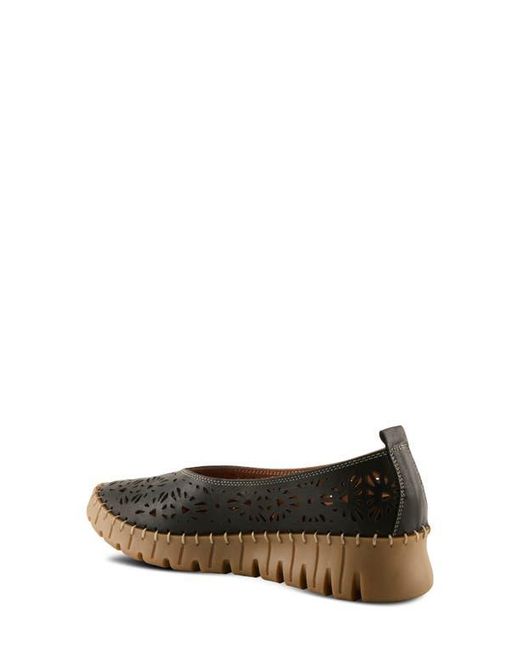 Spring Step Black Carosa Wedge Pump