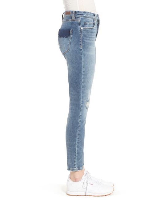 Blank NYC Blue Distressed Skinny Jeans