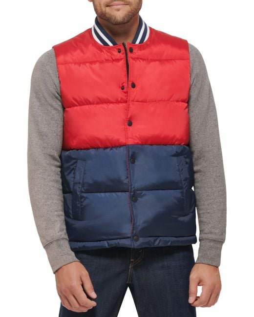 Levi's Puffer Vest in Red for Men Lyst