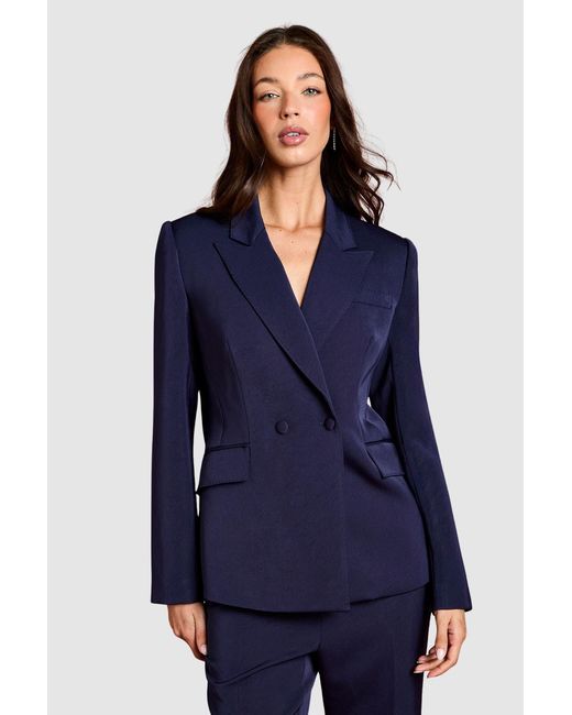 Coast Blue Double Breasted Blazer