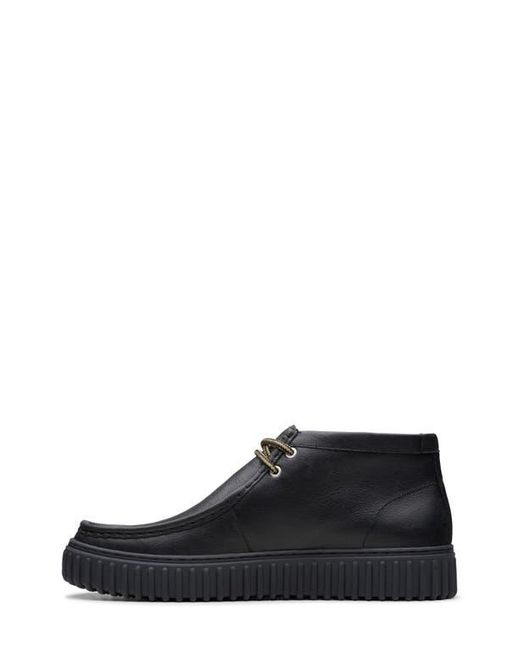 Clarks Black Torhill Hi Chukka Boot for men