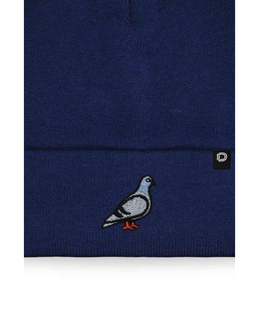 Alix Blue Pigeon Beanie Cap for men