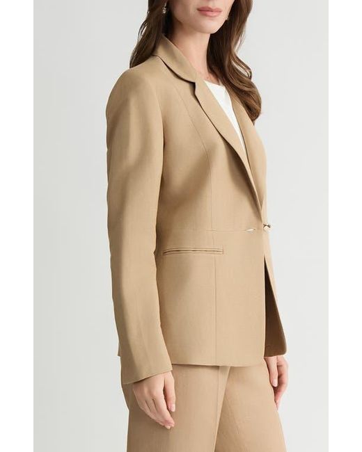 Kasper Natural Linen Blend Jacket