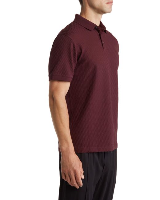 Emporio Armani patterned-jacquard Cotton Polo Shirt - Farfetch