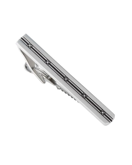 Link Up Metallic Square Pattern Center Tie Bar Cufflinks And Stud Sets for men