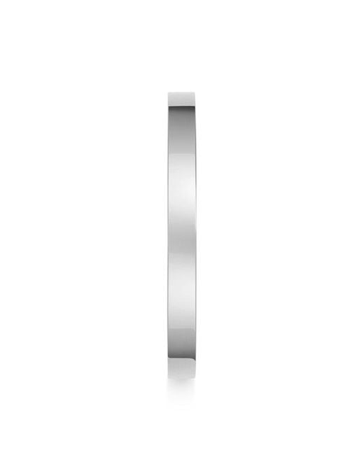 Nialaya White Open Cuff Bangle for men