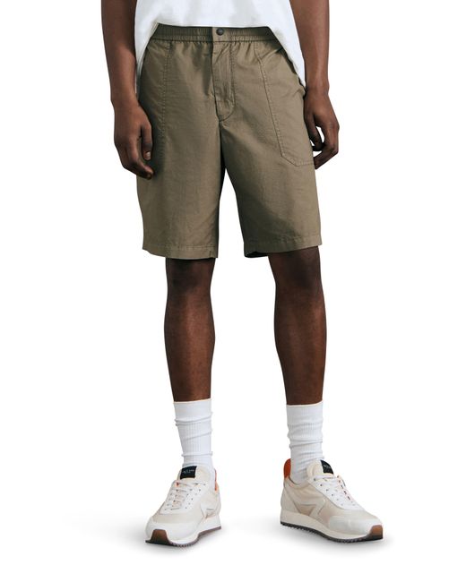 Rag & Bone Natural Oscar Paper Ripstop Cotton Shorts for men