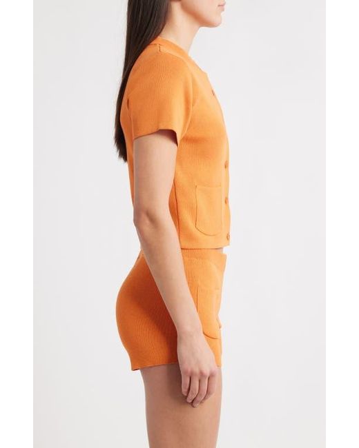 Mango Orange Figo Cardigan