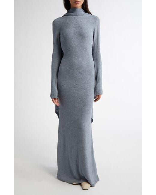 long grey knit dress Let's See Heather Grey Cowl Neck Sweater Dress – Shop the Mint