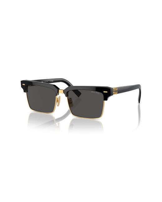 Miu Miu Black 54mm Square Sunglasses