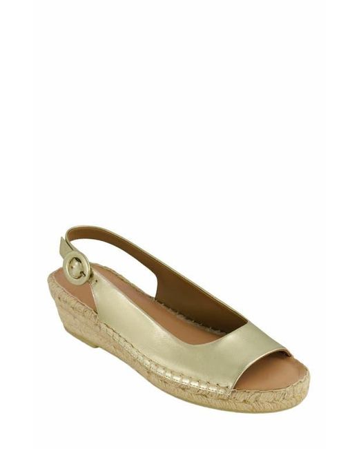 Bernardo Metallic Melila Espadrille Wedge