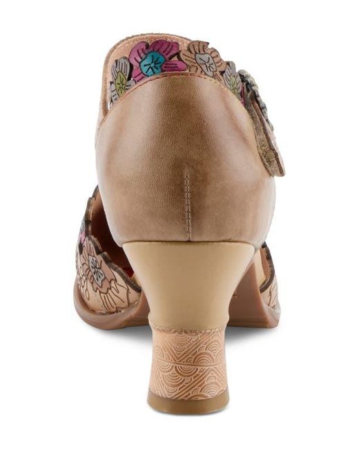 Spring Step Brown Happydance Ankle Strap Pump