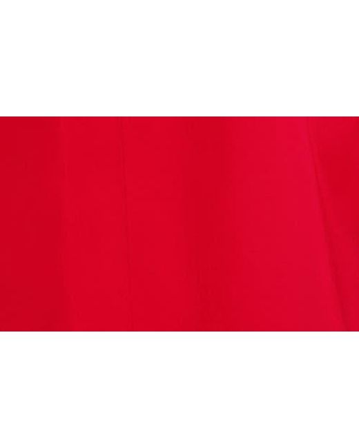 Foxcroft Red Agnes Split Cuff Popover Blouse