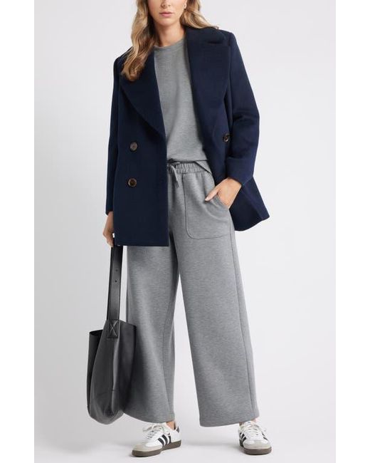 Caslon Gray Patch Pocket Pull-On Relaxed Ankle Straight Leg Pants