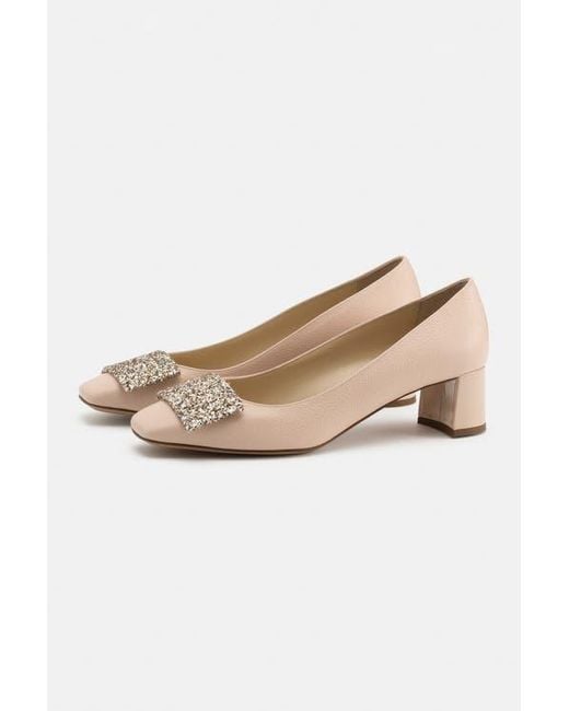 Bells & Becks Natural Sofia Pump With Tab