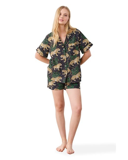 Printfresh Black Short Pj Set
