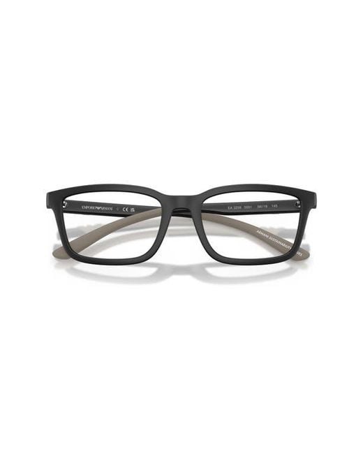 Emporio Armani Multicolor 56Mm Rectangle Optical Glasses for men
