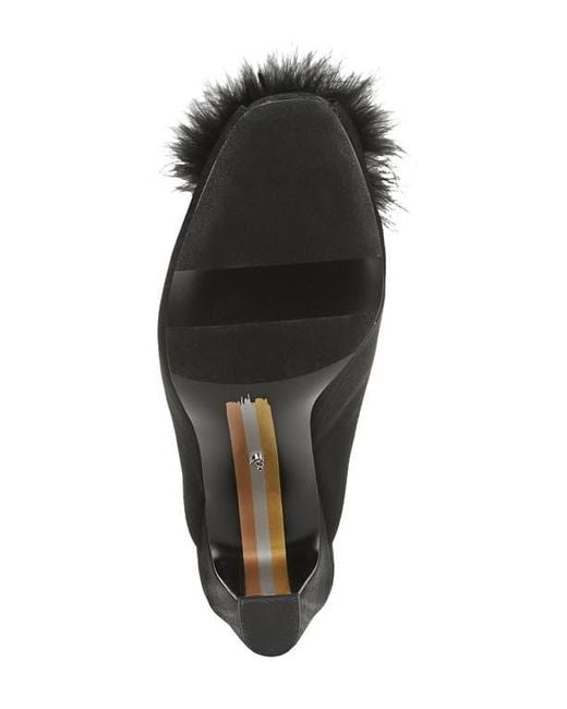 Sam Edelman Black Witney Feather Embellished Pump