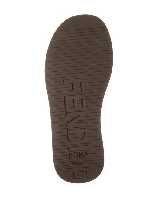 Fendi Gray Flatform Platform Slide Sandal
