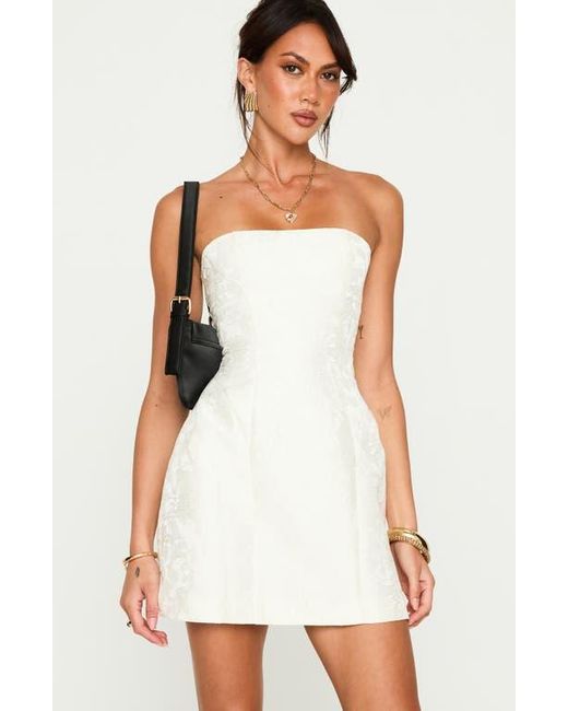 Princess Polly White Heaven Sent Strapless Minidress