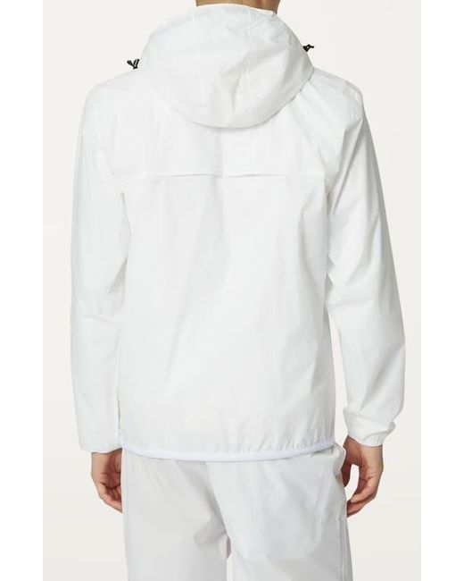 K-Way White Le Vrai 4.0 Leon Water Repellent Anorak