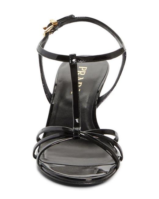 Prada Black Cage Wedge Sandal