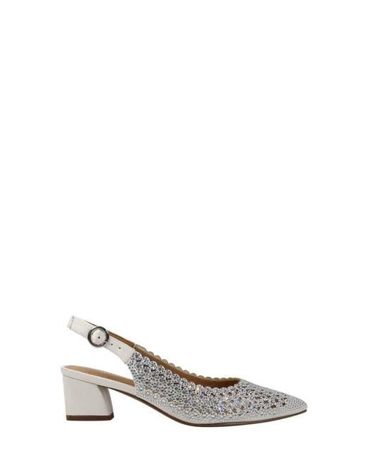 J. Reneé White Pranil Slingback Pointed Toe Pump
