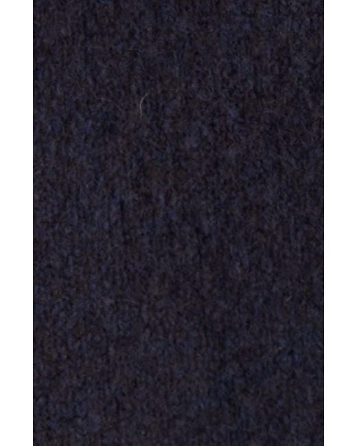 Acne Blue Krisp Layered Yak Hair & Alpaca Blend Sweater Hoodie