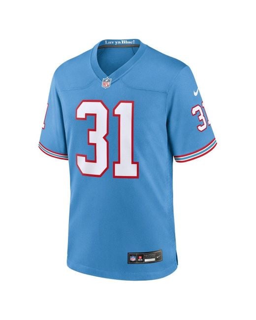 Tennessee Titans Steve McNair Blue Oilers Throwback Limited Jersey