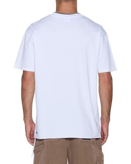 Ksubi White Romeo Biggie Oversize Graphic T-Shirt for men